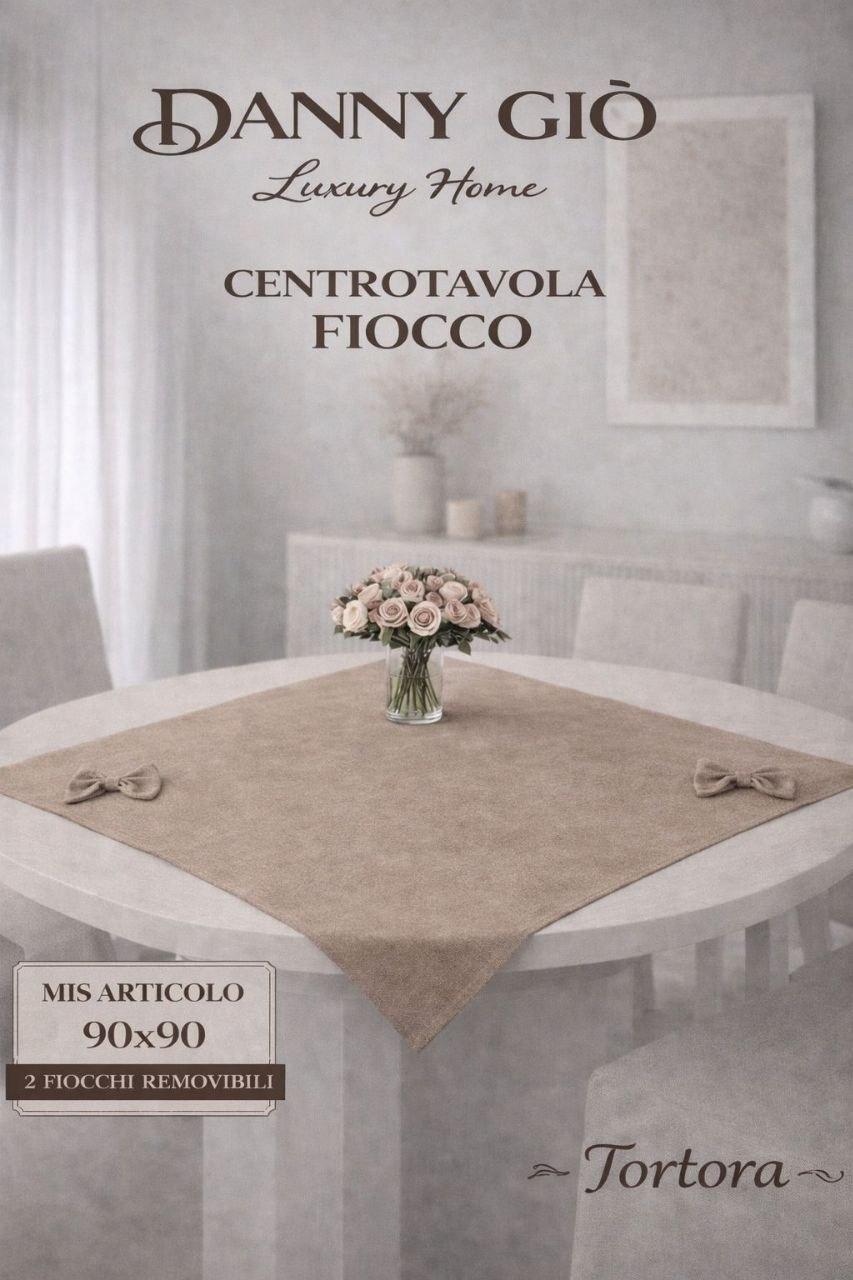 Eleganza senza tempo: Centrotavola tinta unita con fiocchi removibili