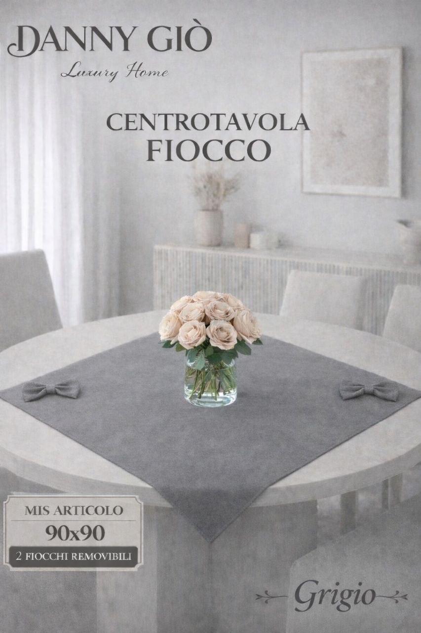 Eleganza senza tempo: Centrotavola tinta unita con fiocchi removibili