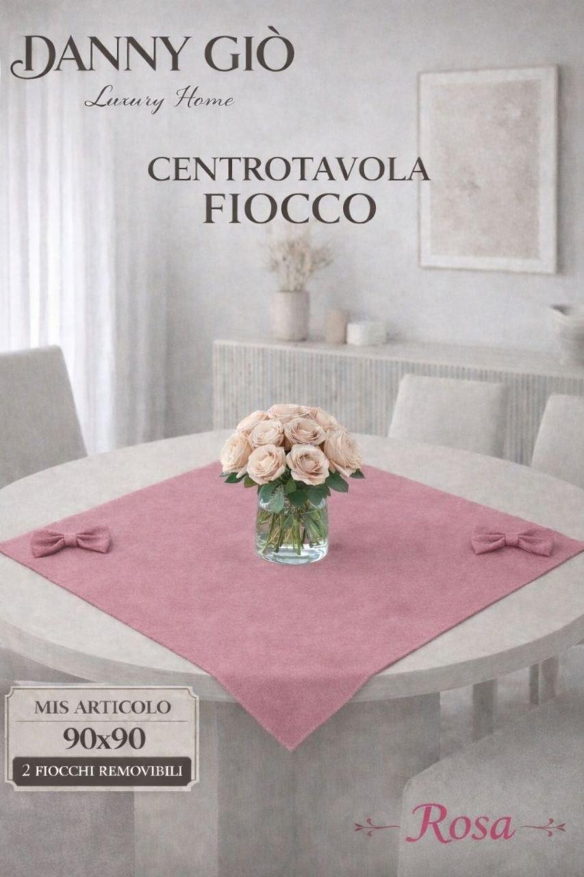 Eleganza senza tempo: Centrotavola tinta unita con fiocchi removibili