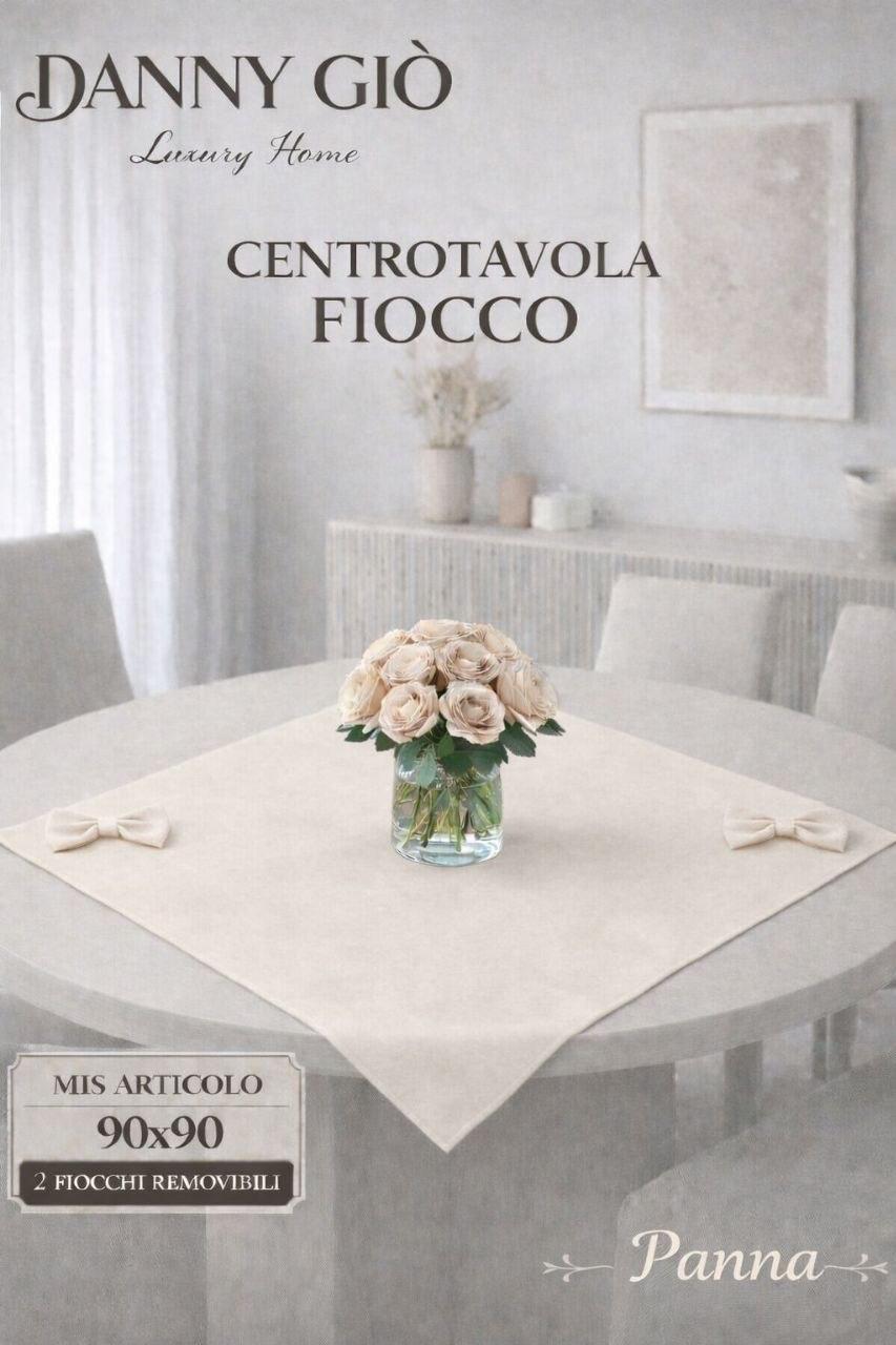 Eleganza senza tempo: Centrotavola tinta unita con fiocchi removibili