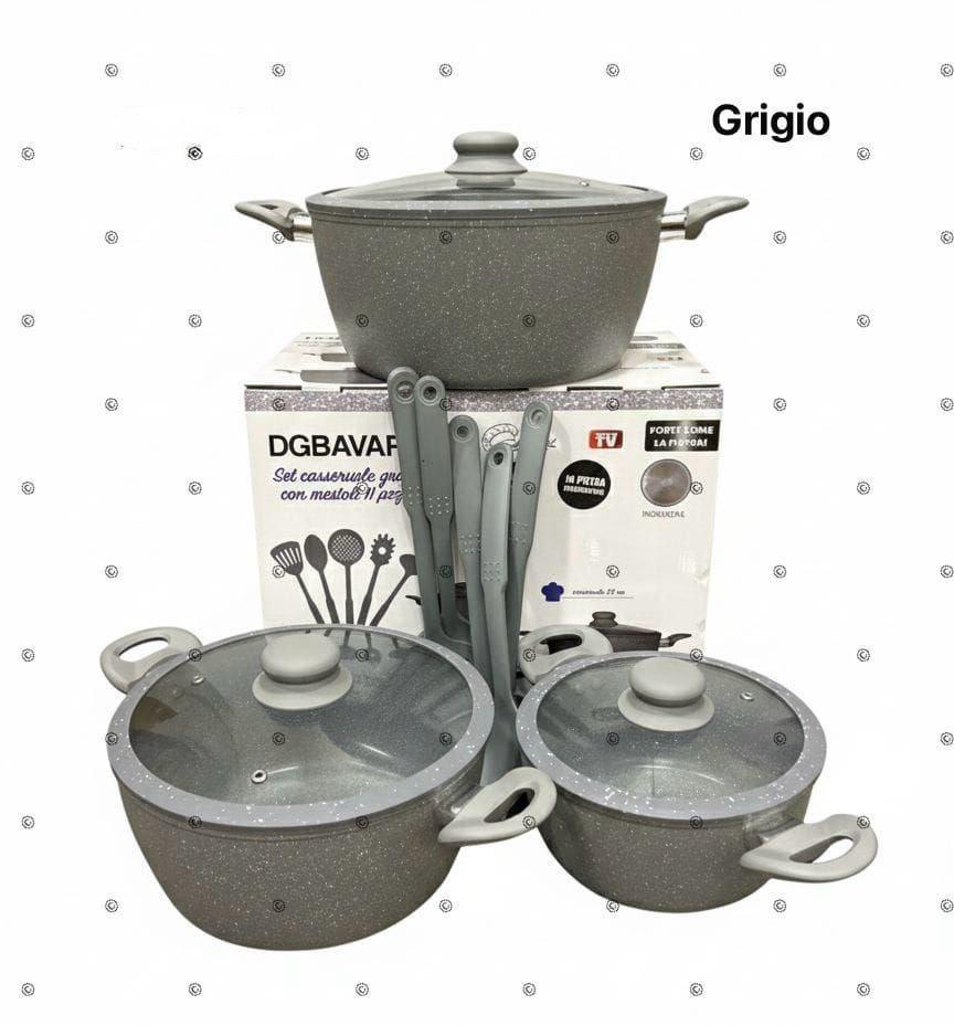 Set Casseruole & Mestoli 11+5 – Cucina Facile e Elegante