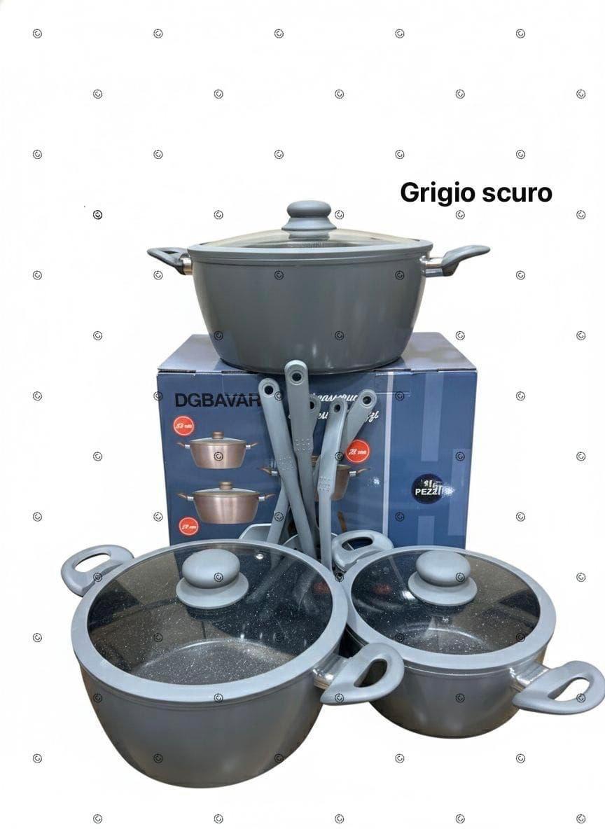 Set Casseruole & Mestoli 11+5 – Cucina Facile e Elegante