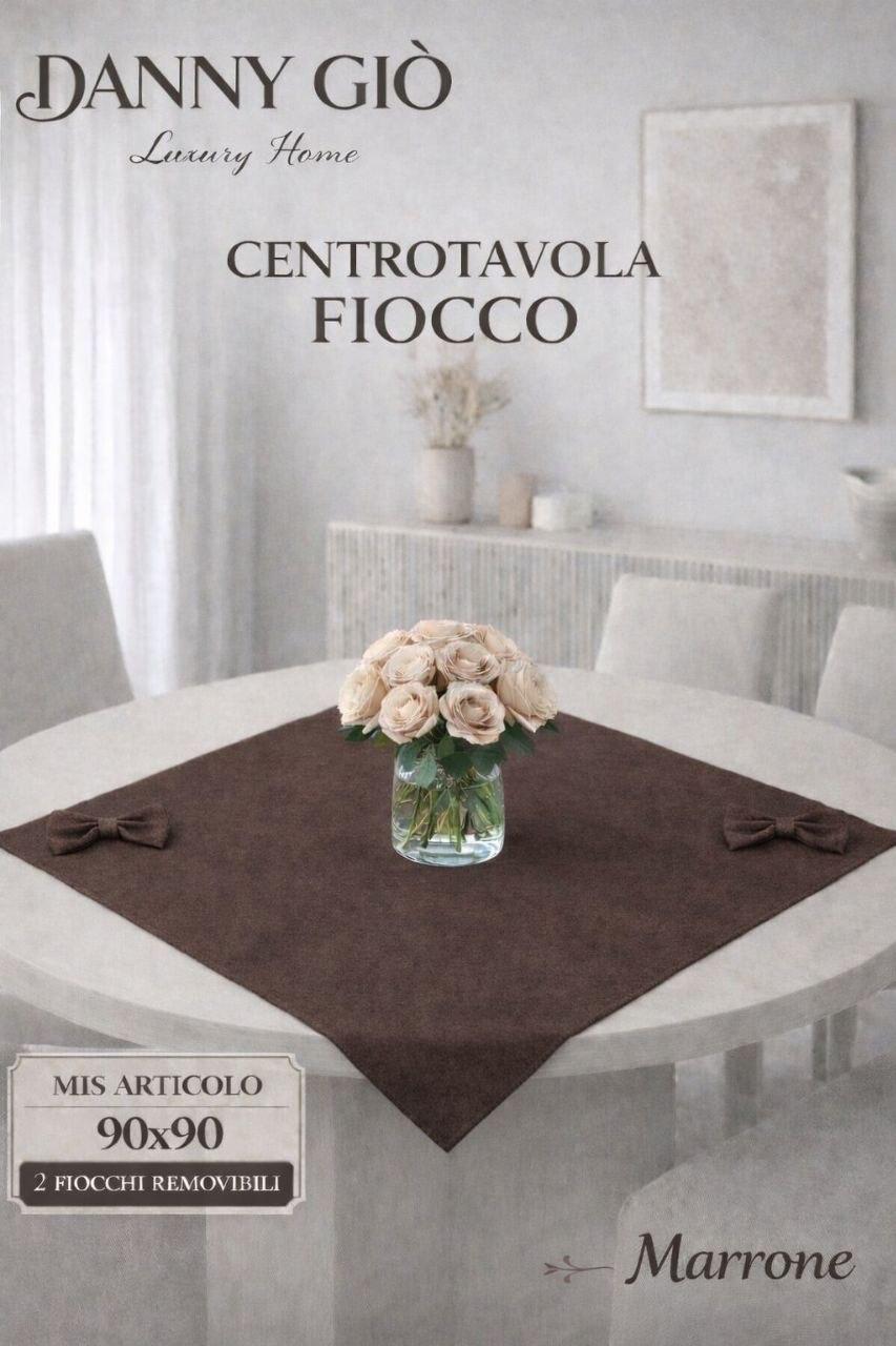 Eleganza senza tempo: Centrotavola tinta unita con fiocchi removibili