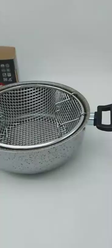 Friggitrice con Cestello 24 cm – Croccantezza Perfetta