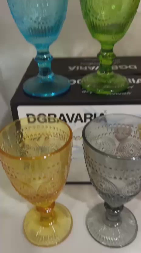Set 6 Calici Acqua Colorati – Eleganza e Vivacità per la Tua Tavola